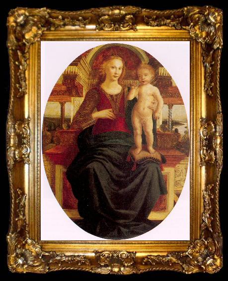 framed  Pollaiuolo, Jacopo Madonna and Child, ta009-2